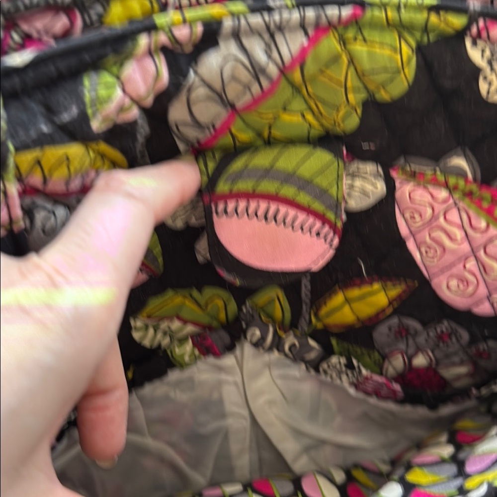 Vera Bradley Black and Pink Baby Bag with Floral Design - Picture 4 of 7
